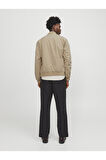 Jack & Jones Erkek JPRCcıllusıon Bomber Baharlık Bej Ceket - 12251942