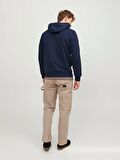 Jack&Jones Kapüşonlu Lacivert Erkek Sweatshirt 12251998