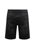 Only & Sons Normal Siyah Erkek Denim Şort ONSWEFT WB 8008 PIM DNM SHORTS VD