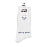 Jack & Jones 12252046 Jacsmiley Logo Tennis Sock Beyaz-Lacivert