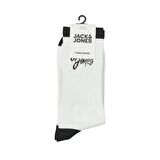 Jack & Jones 12252044 Jaccal Logo Tennis Sock Beyaz-Siyah