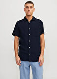 Jack & Jones Rahat Mavi Erkek Gömlek JORTAMPA DOBBY SHIRT SS