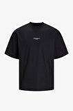 Jack & Jones Jorsantorini Erkek Siyah T-Shirt 12251774-Black