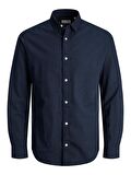 JJELINEN BLEND SHIRT LS SN Navy