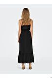 15313166 Only Onllou Lıfe Emb Strap Ankel Dress Ptm Kadın Elbise Black