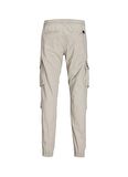 Jack & Jones Lastikli Paça Bej Erkek Kargo Pantolon JPSTKANE JJNOAH CUFFED CARGO NOOS