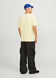 Jack & Jones Yuvarlak Yaka Krem Erkek T-Shirt JJEORGANIC BASIC TEE SS O-NECK NOOS