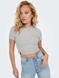 Only Onlbetty Life Ss O-Neck Kadın Crop T-shirt 15311891