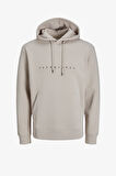 Jack & Jones Jjestar Erkek Bej Sweatshirt 12233972-Moonbeam