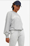 JJXX Jxriley Reg Ls Kadın Gri Sweatshirt 12248650-LightGreyMelange