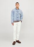 Jack & Jones Düşük Bel Slim Fit Beyaz Erkek Denim Pantolon JJIGLENN JJEVAN CJ 977 SN