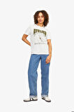 JJXX Jxletitia Kadın Beyaz T-Shirt 12252011-BlancdeBlanc