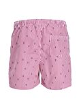 Jack & Jones Pembe Erkek Şort Mayo JPSTFIJI JJSWIM SMALL STRIPES LY SN