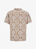 Jack & Jones Rahat Kahve Erkek Gömlek JPRBLUALIJAH JACQUARD RESORT SHIRT