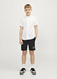 Jack & Jones Lastikli Bel Normal Siyah Erkek Çocuk Şort 12249966