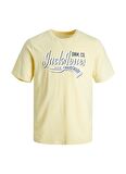 Jack & Jones Baskılı Sarı Erkek T-Shirt JJELOGO TEE SS NECK 2 COL 23/24 NOO