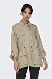 ONLY ONLKENYA B LIFE UTILITY JACKET CC OTW15309829 GÜMÜŞ