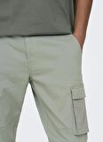 Only & Sons Lastikli Paça Su Yeşili Erkek Kargo Pantolon ONSCAM STAGE CARGO CUFF LIFE 6687 N