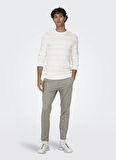 Only & Sons Normal Bel Dar Paça Açık Kahve Erkek Pantolon ONSMARK SLIM CHECK 020919 PANT NOOS