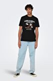 ONLY & SONS ONSLOGAN LIFE REG FUNNY SS TEE 22028178 SİYAH