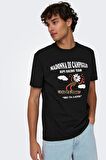 ONLY & SONS ONSLOGAN LIFE REG FUNNY SS TEE 22028178 SİYAH