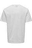 ONLY & SONS ONSLAMER LIFE REG LOGO SS TEE 22028168 BEYAZ