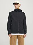 Jack & Jones Siyah Erkek Mont JORVESTERBRO LIGHT JACKET SN