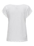 Only Kadın V-Yaka İşlemeli T-shirt - 15320529