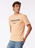 Jack & Jones Bisiklet Yaka Turuncu Erkek T-Shirt JJGALE TEE SS O-NECK LN
