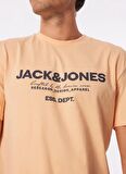 Jack & Jones Bisiklet Yaka Turuncu Erkek T-Shirt JJGALE TEE SS O-NECK LN