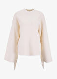 Ekru Kadın O Rahat Kazak YASFRINGA LS O-NECK KNIT PULLOVER S