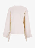 Ekru Kadın O Rahat Kazak YASFRINGA LS O-NECK KNIT PULLOVER S