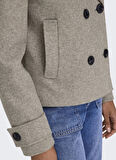 Only Açık Kahve Kadın Kaban ONLFREJA LIFE SHORT DB JACKET OTW N