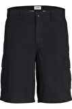 JACK&JONES JPSTCOLE JJCAMPAIGN SHORT12253222 SİYAH