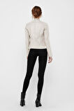 ONLBANDIT FAUX LEATHER BIKER OTW NOOS KREM 