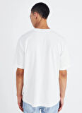 Only & Sons O Yaka Baskılı Beyaz Erkek T-Shirt ONSMANI LIFE RLX HIDEOUT SS TEE