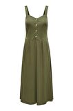 ONLY ONLJANY S/L BUTTON DRESS JRS 15180143 HAKİ