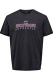 ONLY & SONS ONSMAX LIFE LOGO SS TEE 22029434 LACİVERT