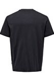 ONLY & SONS ONSMAX LIFE LOGO SS TEE 22029434 LACİVERT