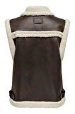 ONLBETTY BONDED WAISTCOAT CC OTW KAHVERENGİ 15322433