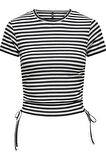 ONLY ONLWENDY S/S RUCHING TOP JRS 15284982 SİYAH