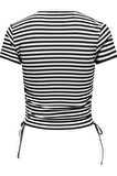 ONLY ONLWENDY S/S RUCHING TOP JRS 15284982 SİYAH