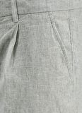 Jack & Jones Haki Erkek Tapered Fit Chino Şort JPSTACE JJCAIRO LINEN BLEND