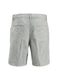 Jack & Jones Haki Erkek Tapered Fit Chino Şort JPSTACE JJCAIRO LINEN BLEND
