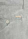 Jack & Jones Haki Erkek Tapered Fit Chino Şort JPSTACE JJCAIRO LINEN BLEND