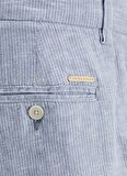Jack & Jones Tapered Fit Lacivert Erkek Şort JPSTACE JJCAIRO LINEN BLEND SHORT