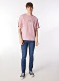 Jack & Jones Yuvarlak Yaka Pembe Erkek T-Shirt JOREASTER ACTIVITY TEE SS CREW NECK