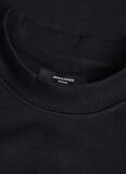 Jack & Jones Dik Yaka Siyah Erkek Sweatshırt JPRBLASANCHEZ BRANDING SWEAT CREW N