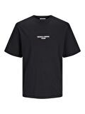 Jack & Jones Erkek Sırt Baskılı Oversize T-shirt - 12256289
