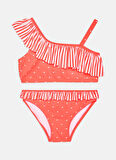 Name İt Nar Çiçeği Kız Çocuk Bikini Takım NMFZEDOT BIKINI